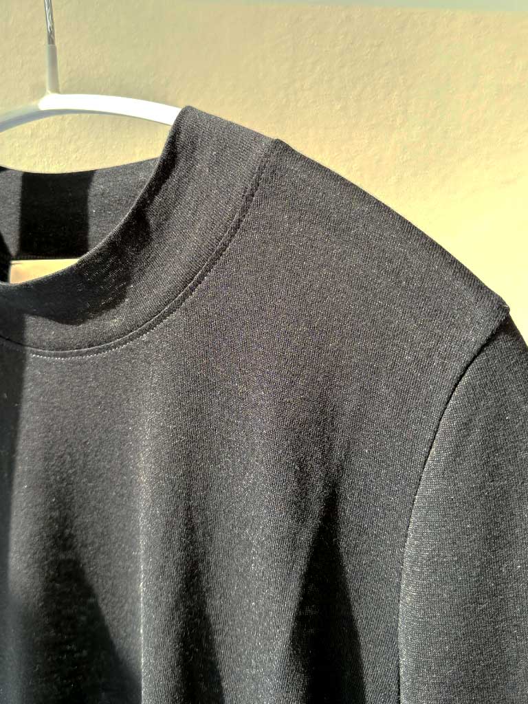 Black Long Sleeve Wool Top – ALANIS