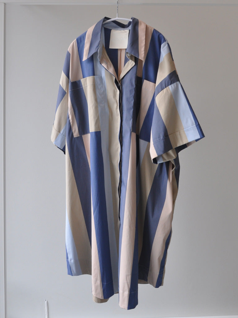 SIENA BLUE STRIPE DRESS