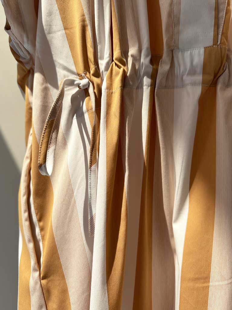AMBER ORANGE STRIPE DRESS