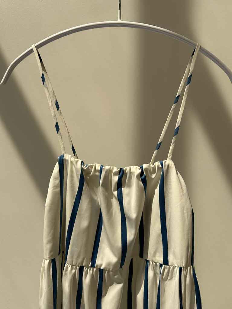 ASTIS Dress – Long Summer Dress with Blue Stripes