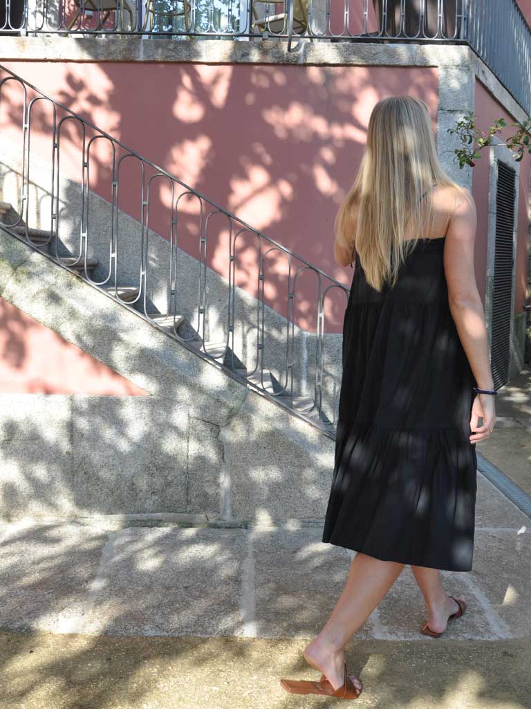 CARMEN SKIRT DRESS BLACK