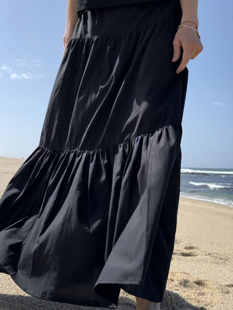 Front of Carmen Skirt Dress in Black