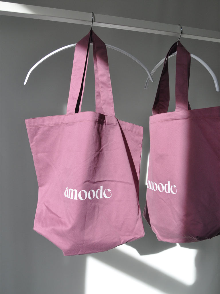 CARRIE CANVAS TOTE BAG - LILLA
