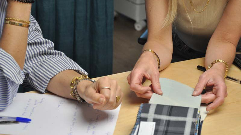 Design Process Shot of Idea Development for Fabric