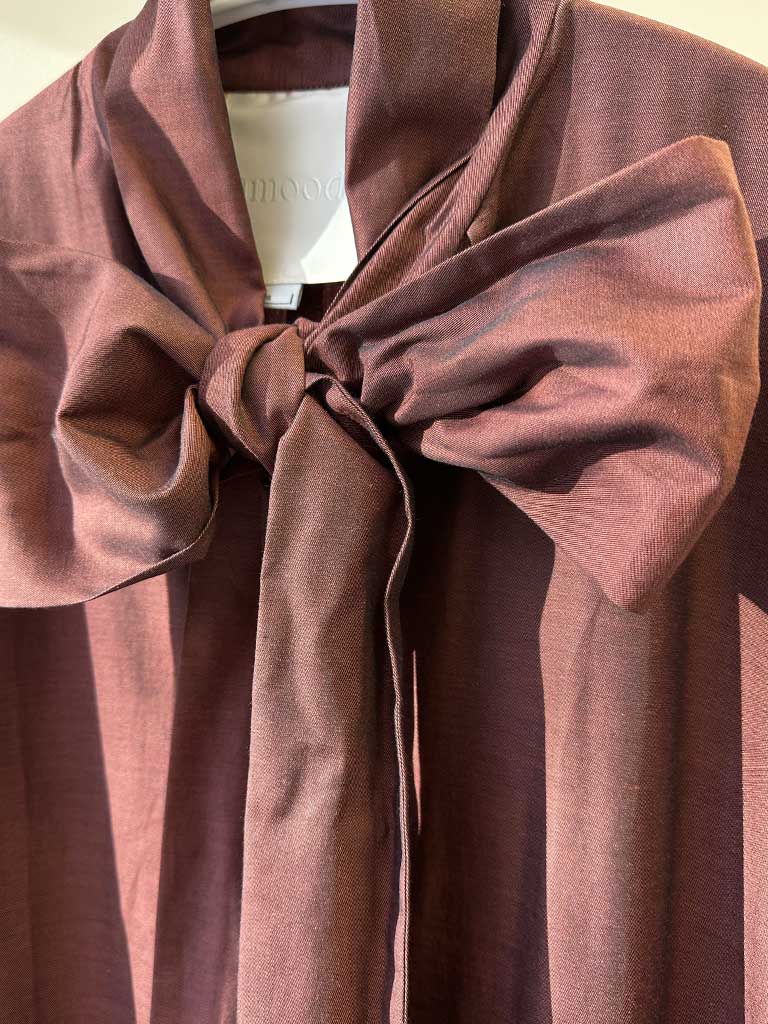 Long Red Party Dress with Oversized Bow – LUVIA DRESS