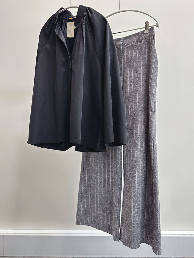 SARA PINSTRIPED PANTS