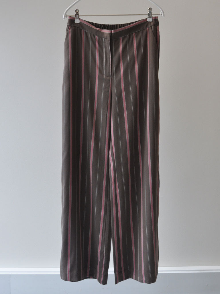 SARA ROSE STRIPED TENCEL PANTS