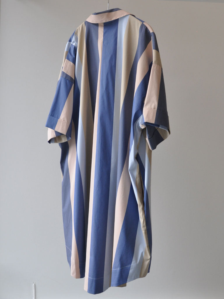 SIENA BLUE STRIPE DRESS
