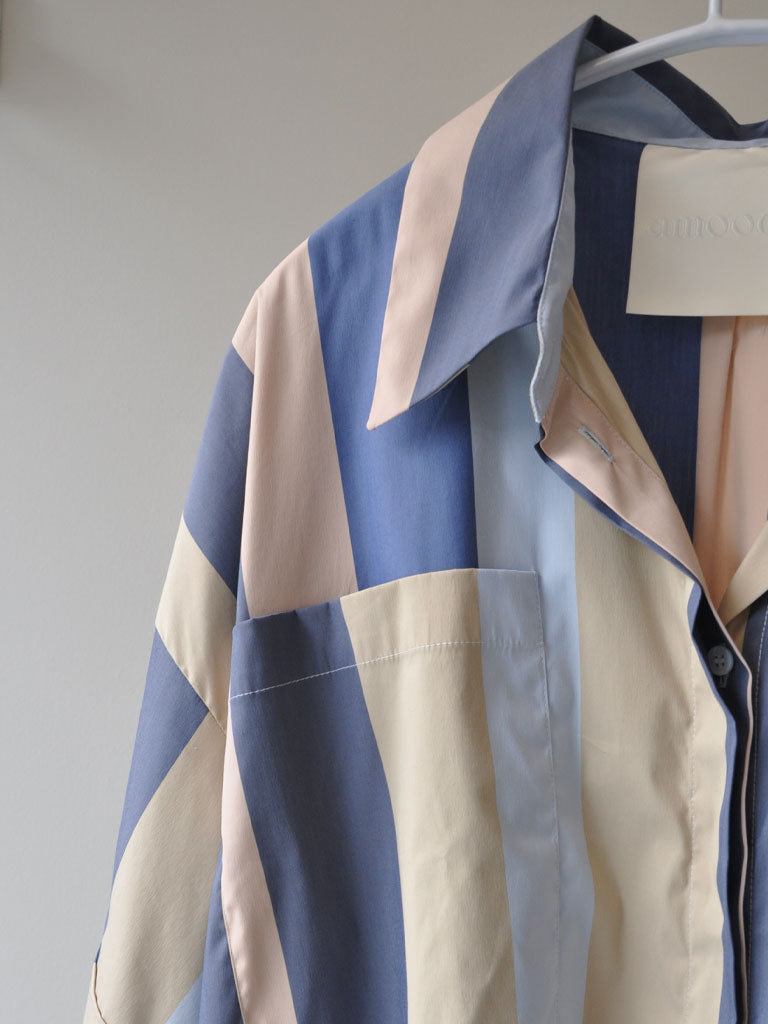 SIENA BLUE STRIPE DRESS