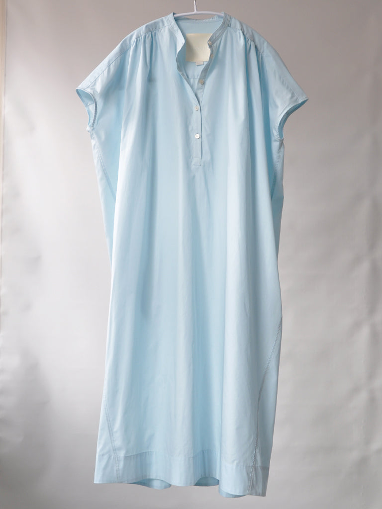 Emilia Dress with Collar in Light Blue