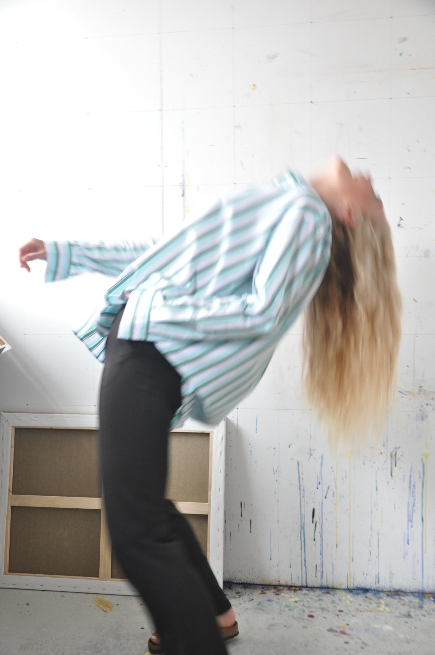 Green oversized shirt