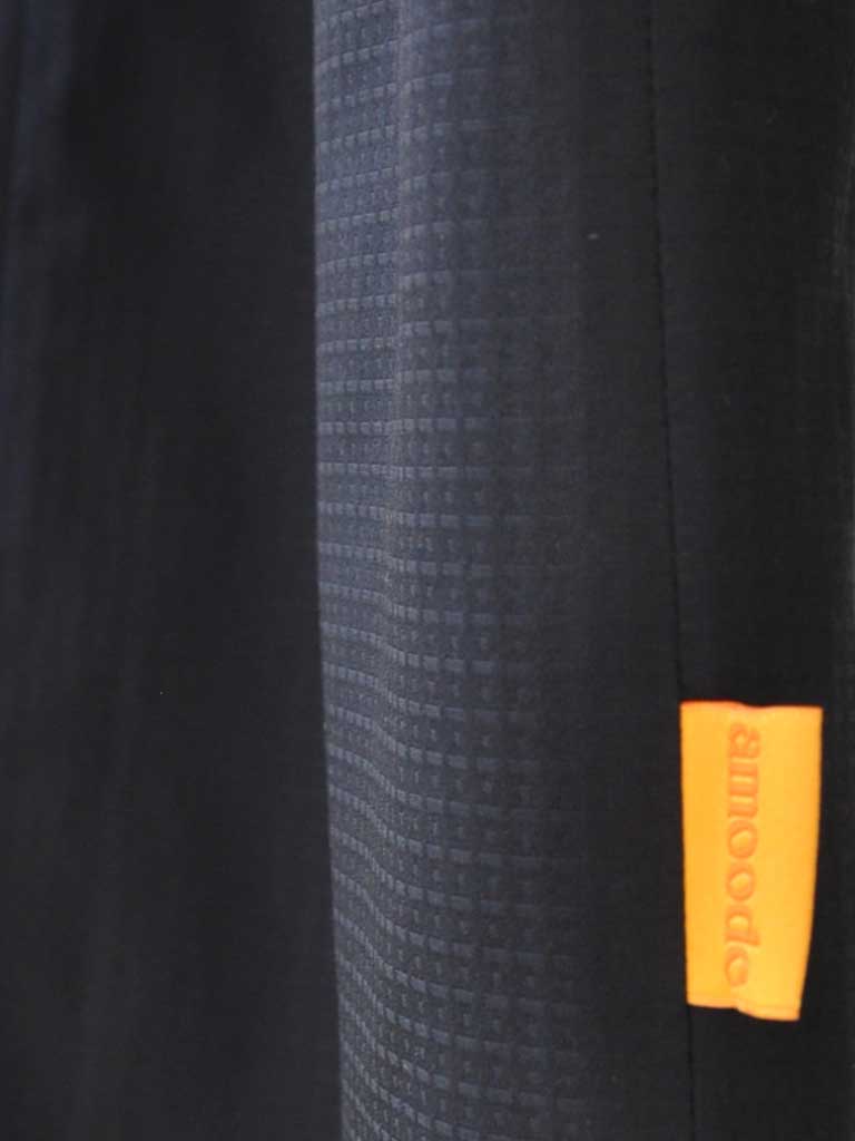 Fabric Closeup of Aia Top in Black
