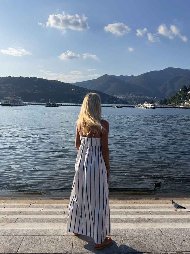 ASTIS Dress – Long Summer Dress with Blue Stripes
