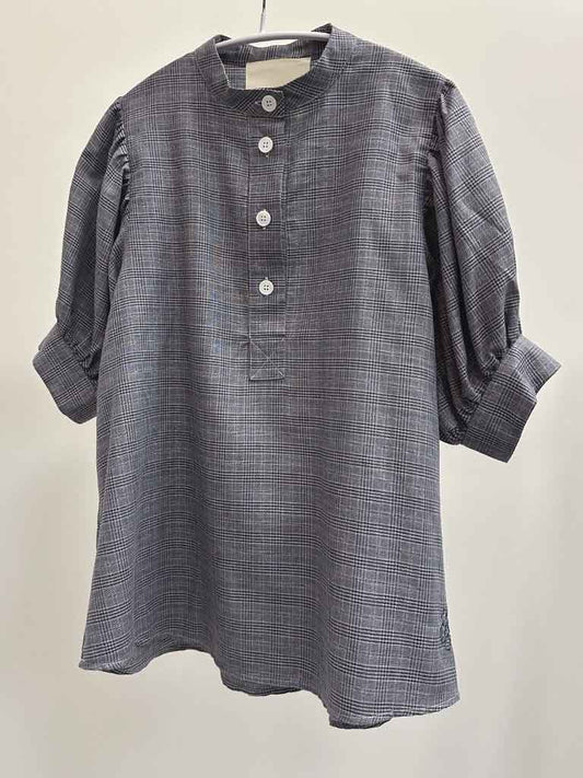 AVA GREY CHECK SHIRT