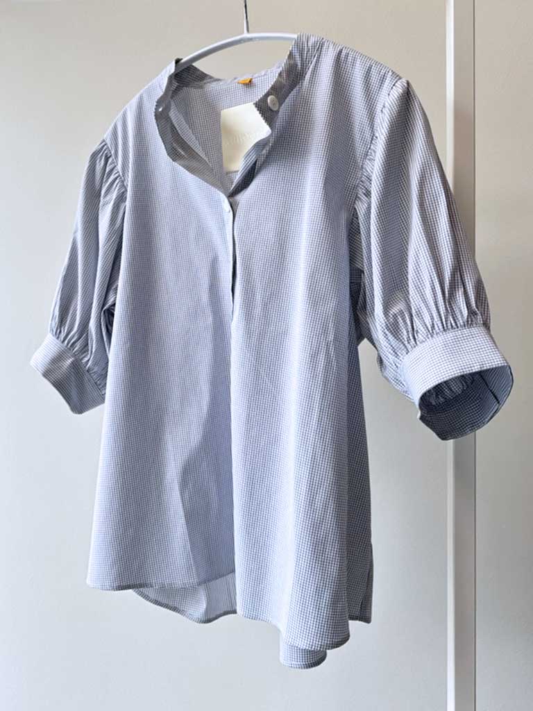 Skjorte i Mini Tern med Puffærmer – AVA SHIRT
