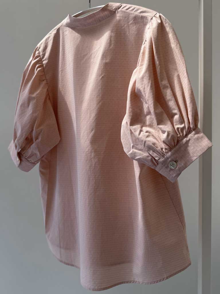 Soft Rose Shirt with Puff Sleeves – AVA SHIRT