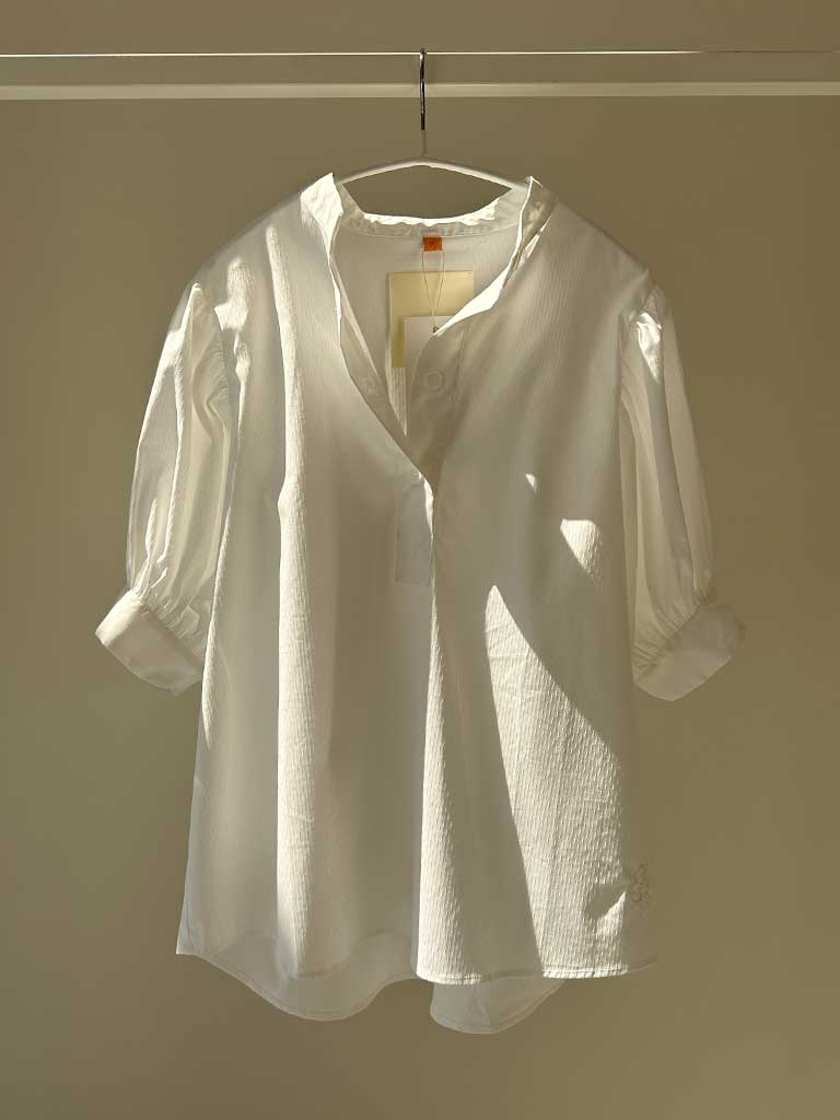 AVA White Short Sleeve Shirt