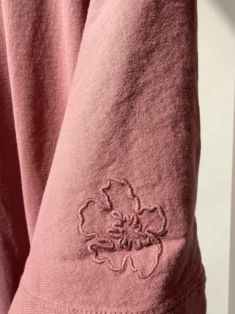 Old Rose Cotton Tee with Relaxed Fit – AVIO TEE