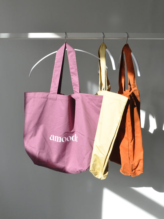 CARRIE CANVAS TOTE BAG - LILLA
