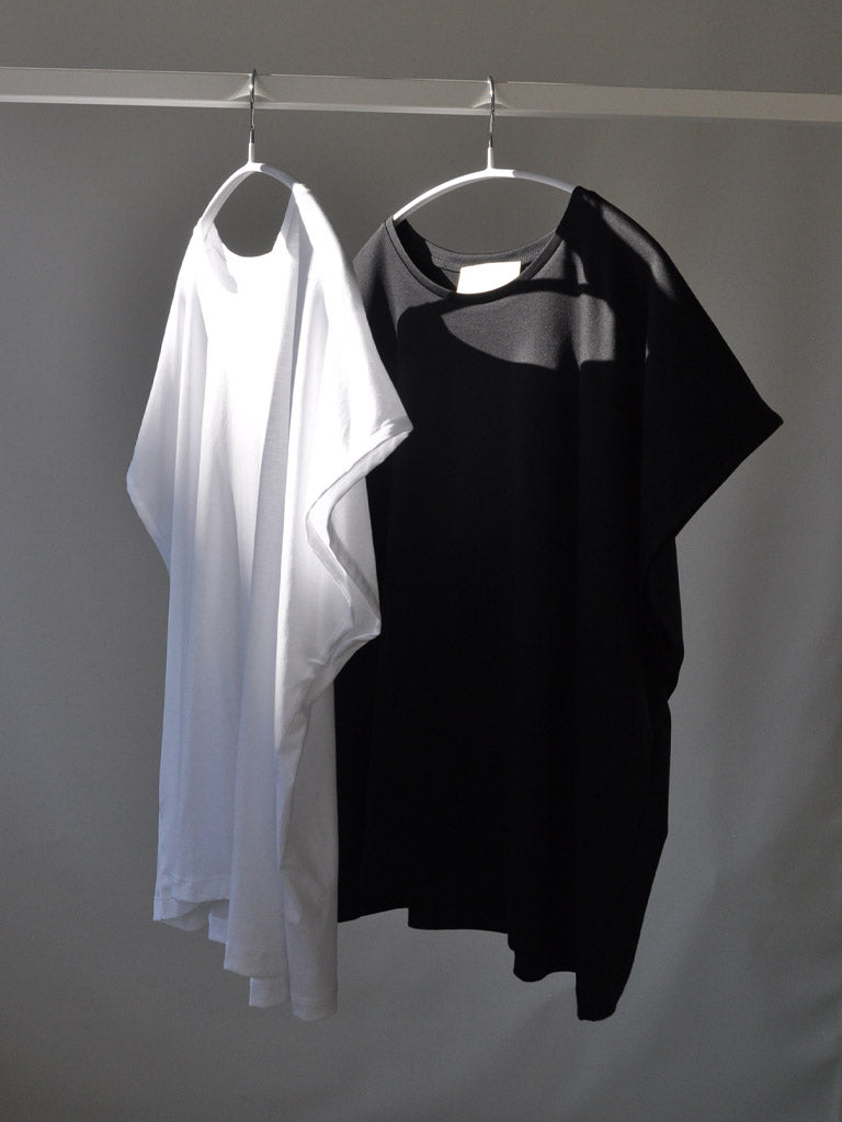 Front of Ovio Tee in White on a hanger
