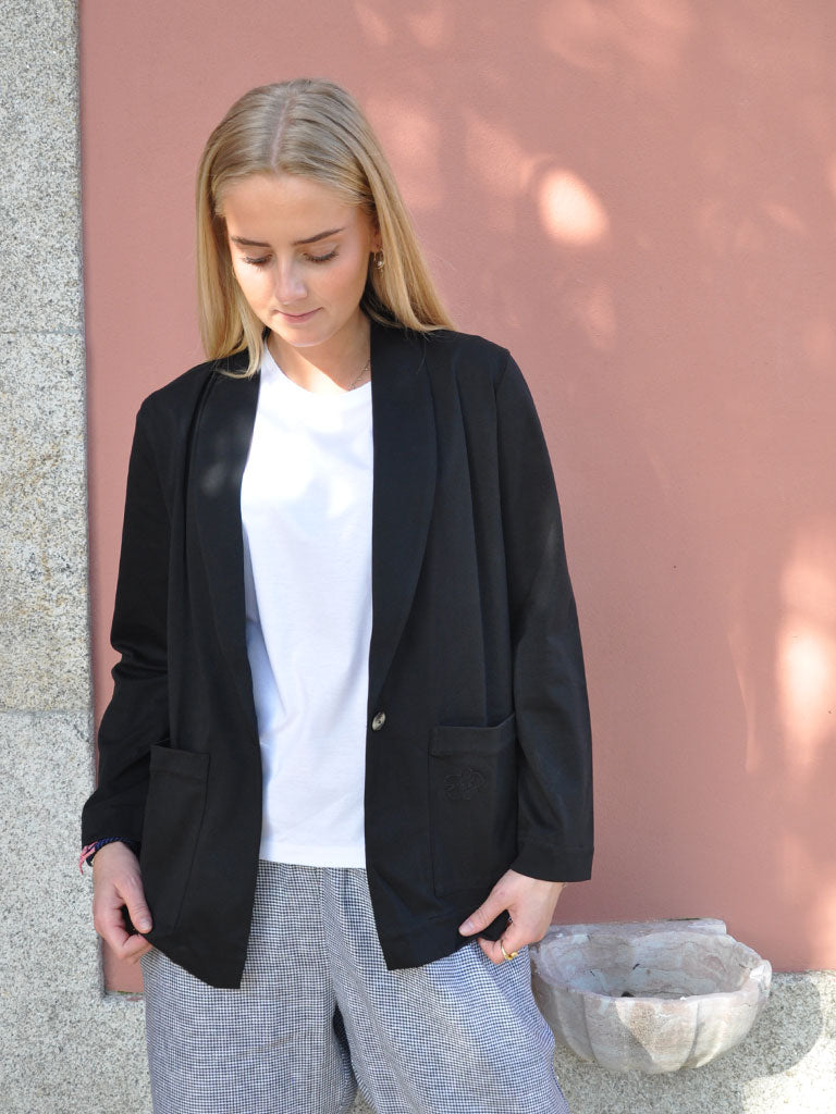 PALAZZO BLAZER BLACK