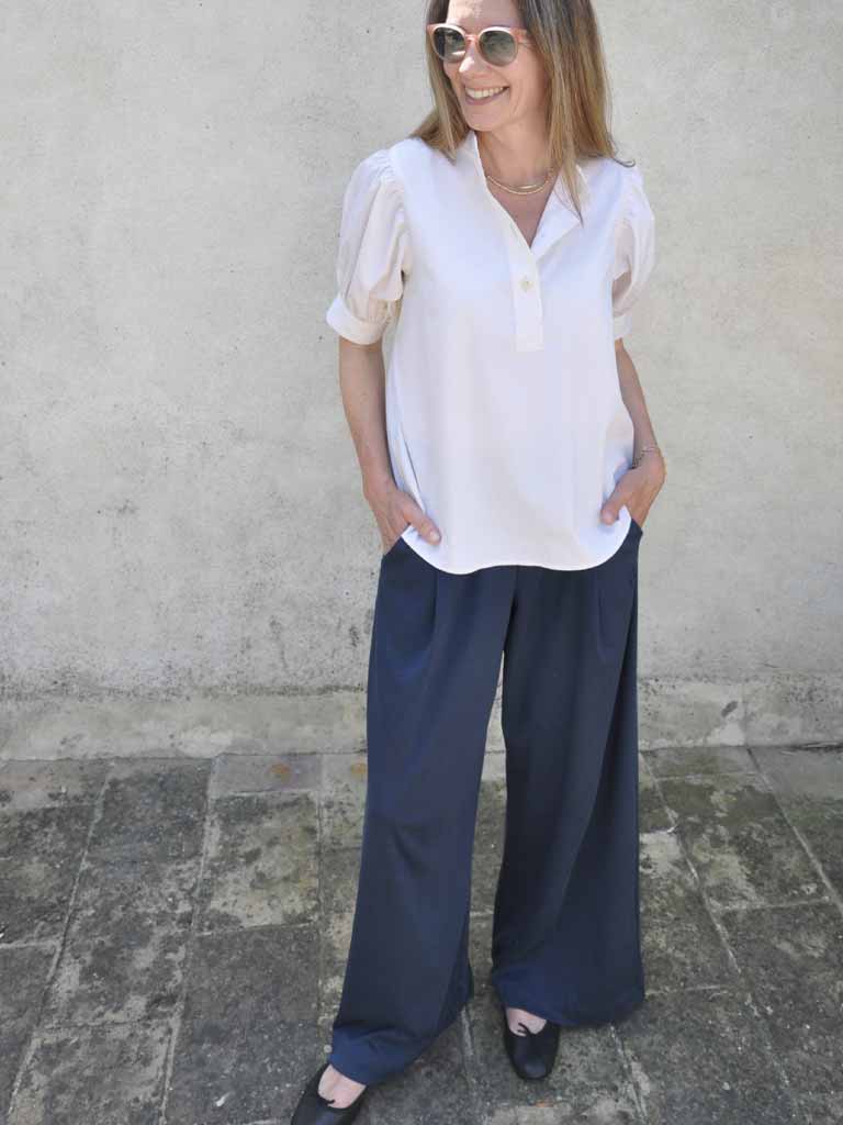 PALAZZO PANTS BLUE