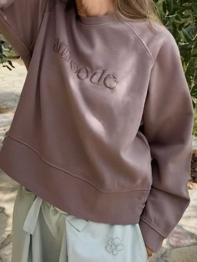 SIGMA Sweatshirt – Walnut Brown with Sun-Faded Finish