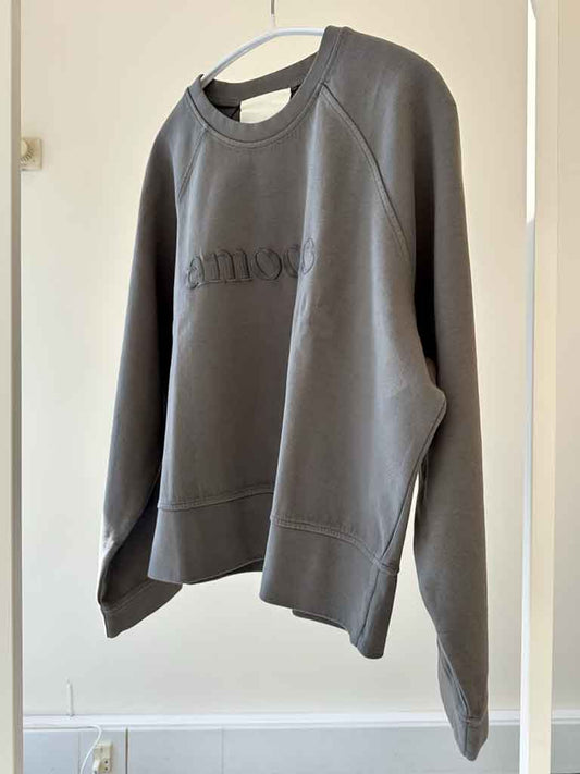 Pigmentfarvet sweatshirt i koksgrå med oversized pasform - SIGMA sweat