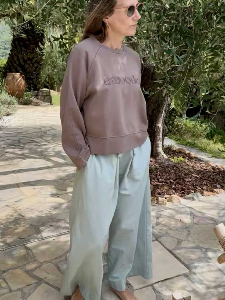 SIGMA Sweatshirt – Walnut Brown with Sun-Faded Finish