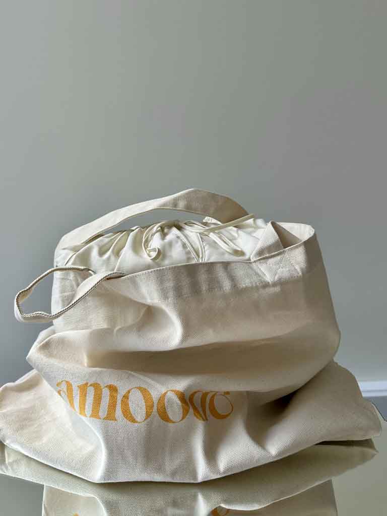 CARRIE CANVAS TOTE BAG - BEIGE