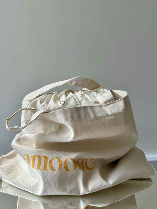 CARRIE CANVAS TOTE BAG - BEIGE