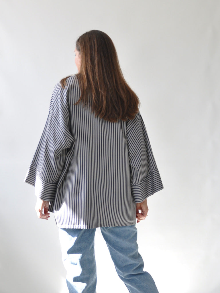 室外 【YuumiARIA】STRIPE KIMONO SHIRTS | climathon.pl